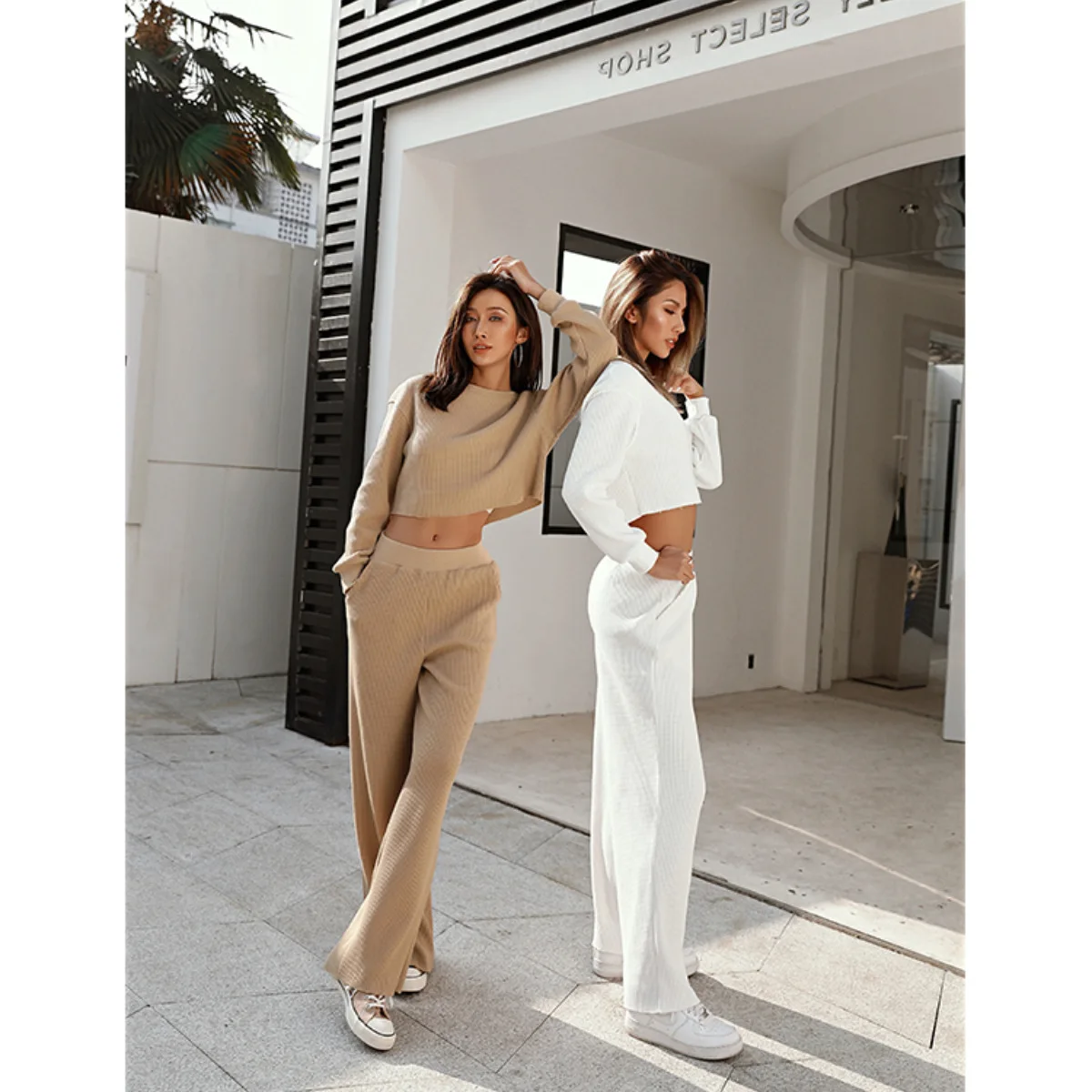 Tracksuit 2 Piece Set Autumn Winter Pullover Top Long Pants Sports Suit Female Sweatshirt Sportswear Suit For Woman