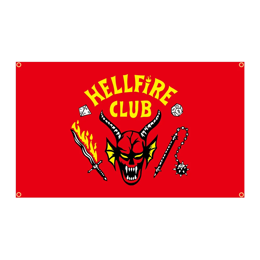 90X150Cm Hellfire Clubs Strength Power Flag Poliestere Stampato Home O Outdoor Decorazione Banner Arazzo