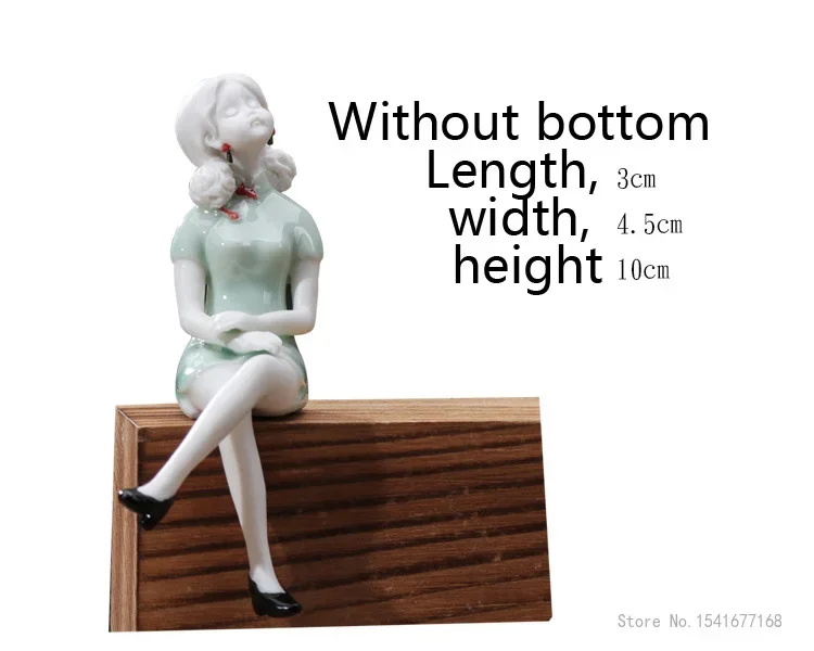 Chinese Classical Figure of Ceramics, Tang Dynasty Beauty, Living Room Entrance, TV Cabinet, Home Zen Small Decor, Creative, 1Pc