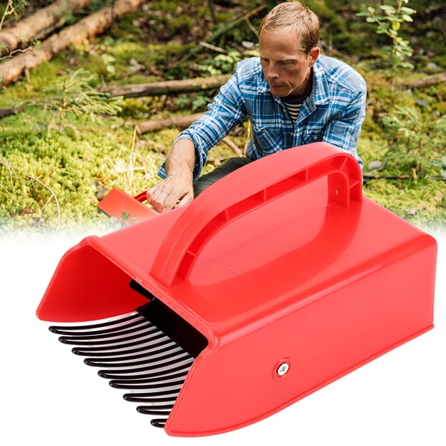 Labor Saving Berry Harvester: Scoop Blueberry & Huckleberry Picker with Metal/Plastic Comb, Garden Berry Picking Rakes 3