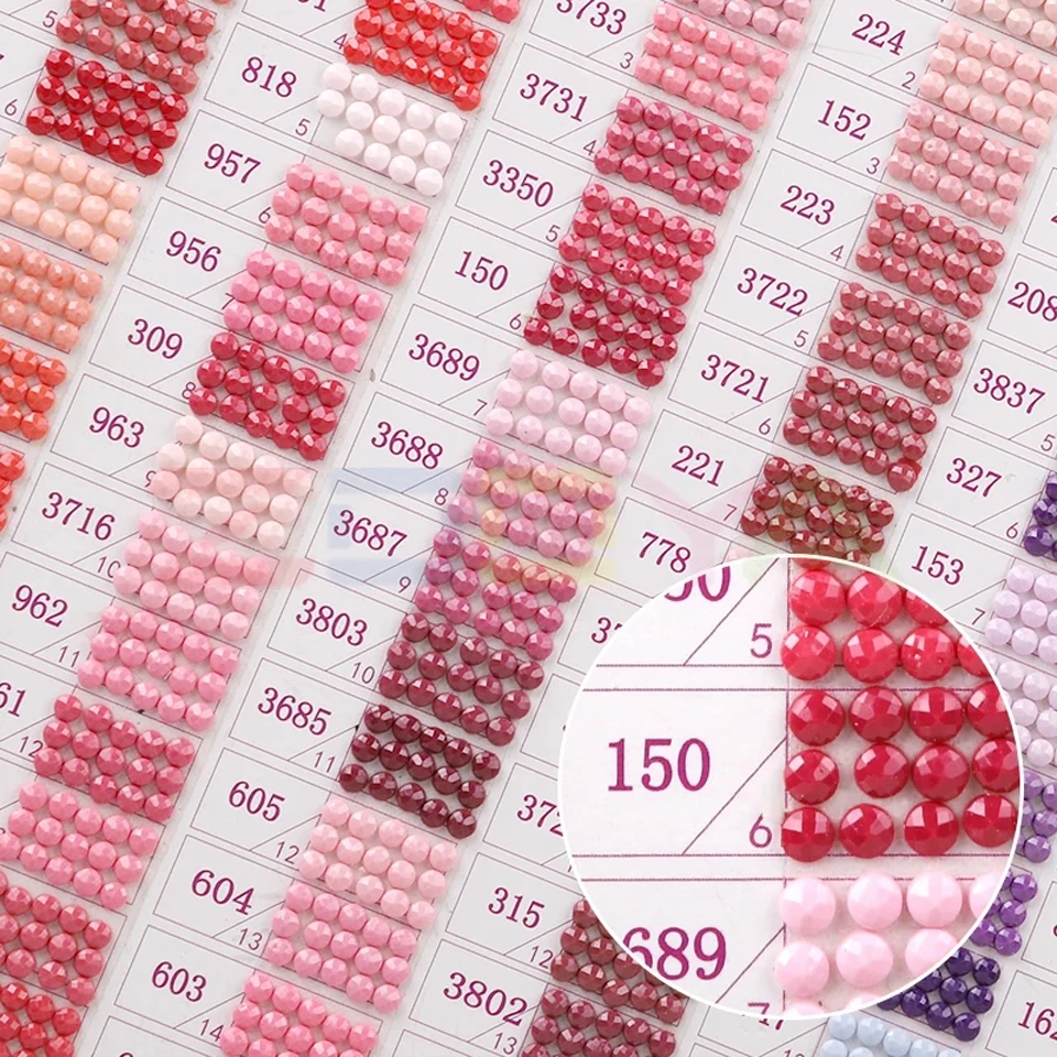 5D Diamond Painting Drills DMC 447 Colors Full Square/Round Crystal Beads Diamond Embroidery Accessory Factory Direct diamond painting diamond painting accessories