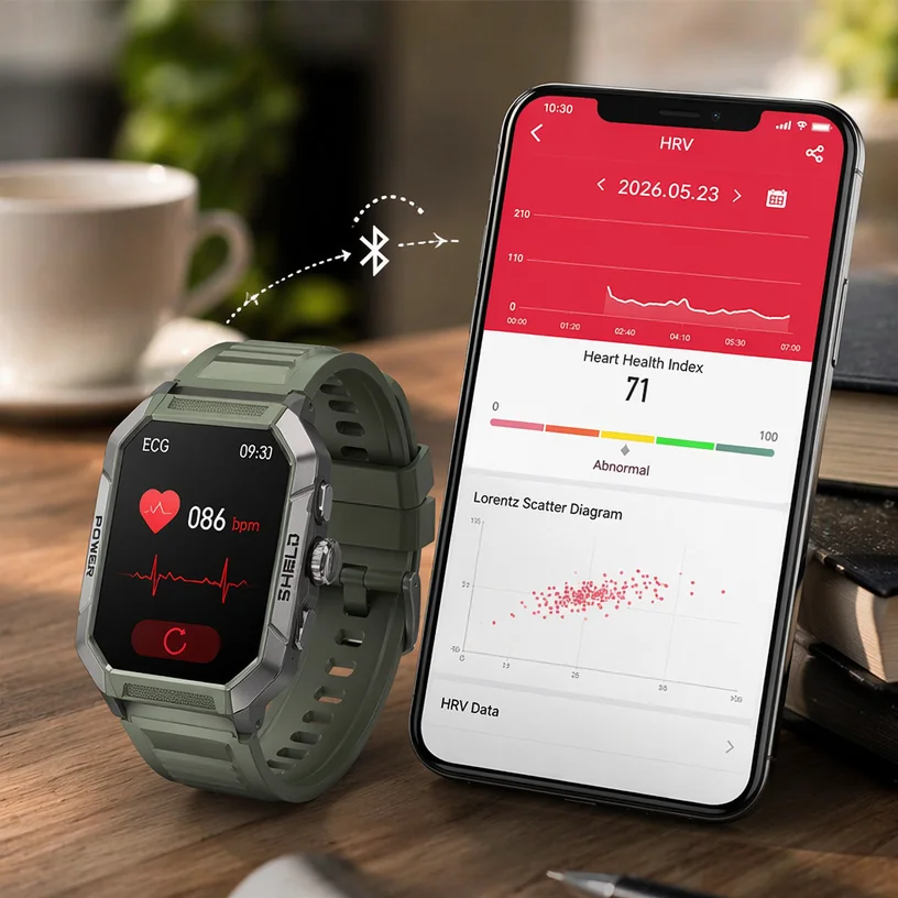 2026 New 2.02" ECG+PPG Smart Watch Heart Rate Health Monitoring BT Call IP68 Waterproof Smartwatch with GPS Motion Trajectory 6
