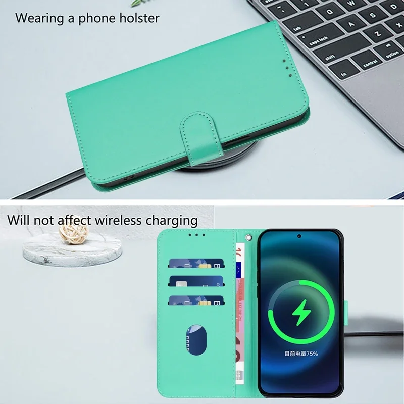 A55 A35 A16 Wallet Case For Samsung Galaxy A55 A16 A25 A25 A15 5G A06 A05S Cover Colorful Candy Solid Color Leather Case Funda 6