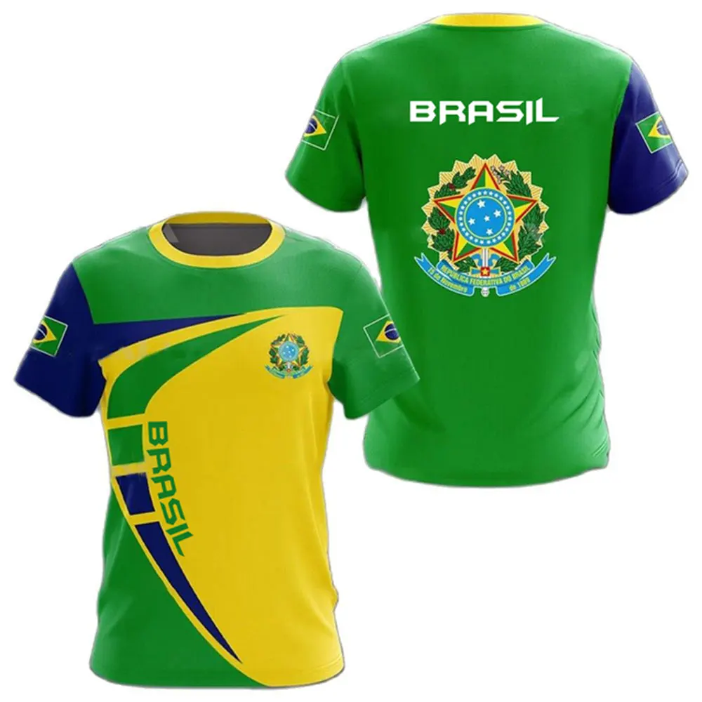 Camisetas estampadas en 3D para hombre, de con emblema nacional de Brasil, ropa estética Harajuku, las cosas más baratas, envío gratis - AliExpress