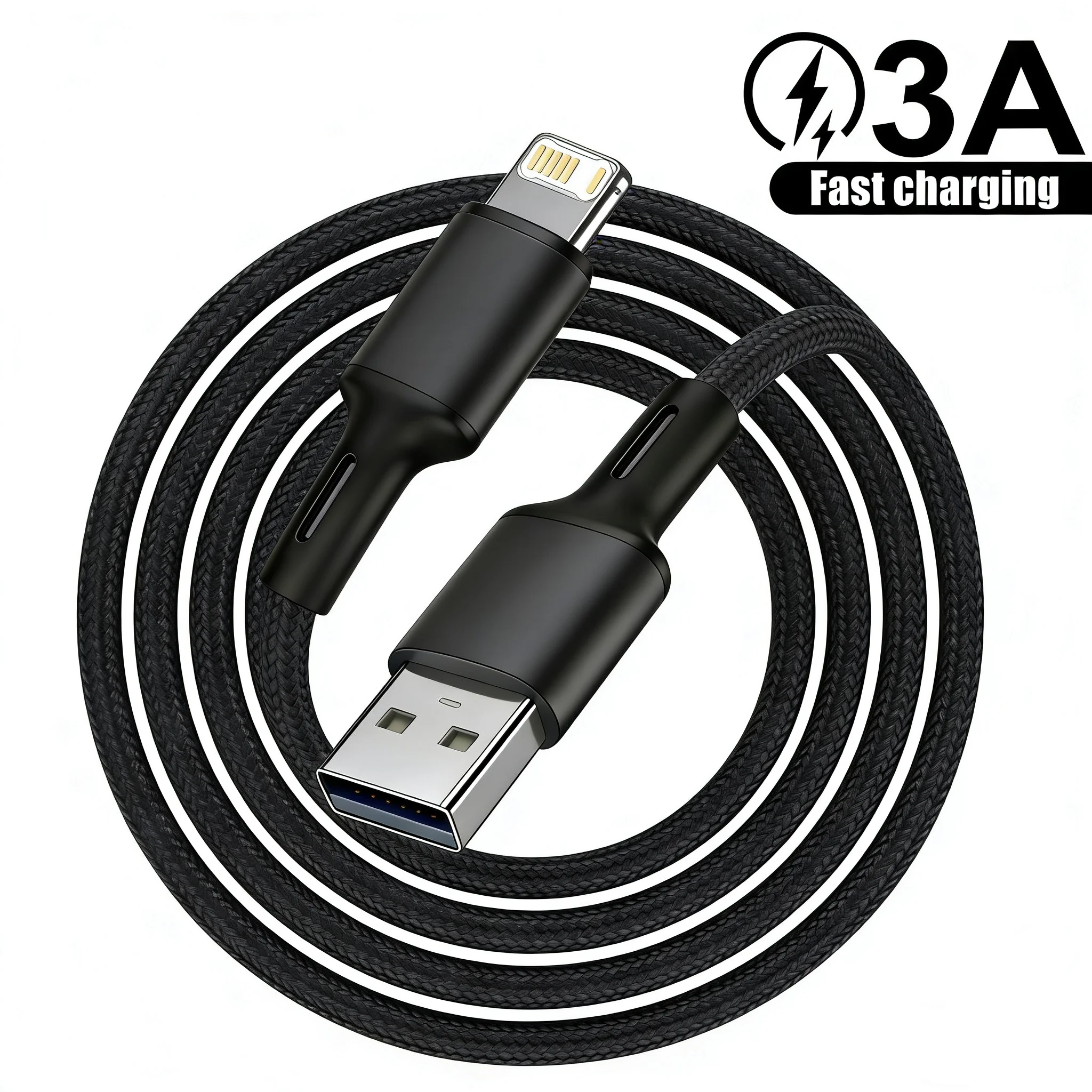 Premium Nylon Braided 3A USB Fast Charging Cord