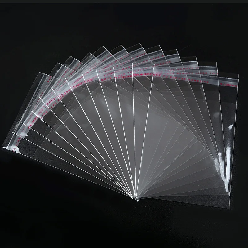 50pcs/set Width 25cm Storage Bags Clear Self Adhesive Seal Plastic Packaging Resealable Cellophane Opp Poly Bags Gift Bags 2