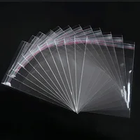 50pcs/set Width 25cm Storage Bags Clear Self Adhesive Seal Plastic Packaging Resealable Cellophane Opp Poly Bags Gift Bags 2