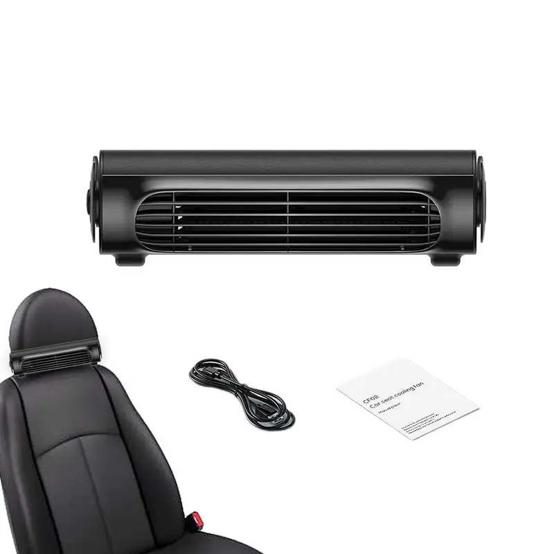 

Car Front Seat Backseat Fans Space-Saving USB Powered Car Seat Fan Cooling Air Fan USB Powered For All Cars Vehicle Van Rv Truck