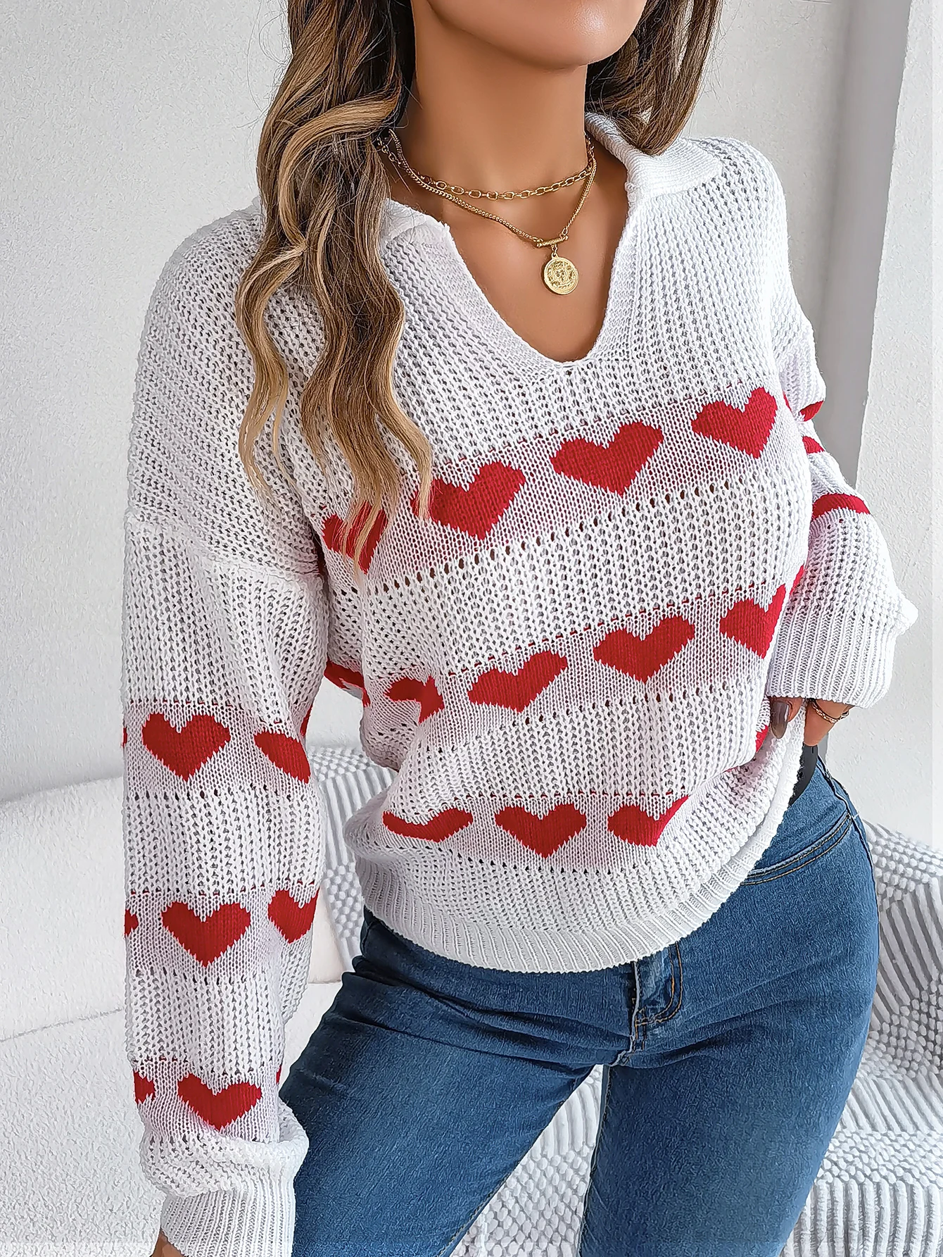 Women Autumn Winter Knitted Sweater