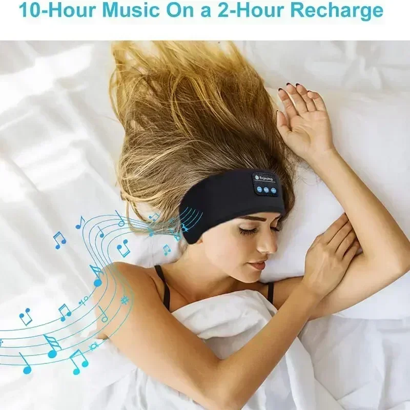 2025 Bluetooth Earphones Sports Sleeping Headband Elastic Wireless Headphones Music Eye Mask Wireless Bluetooth Headset Headband 6