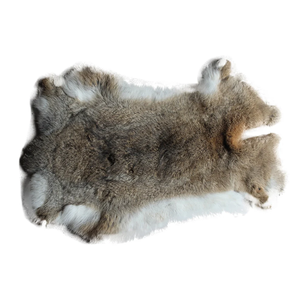 Natural Rabbit Skins Real Rabbit Fur Pelt Leather Accessories For