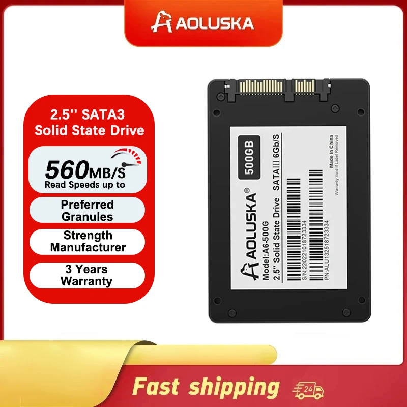 Aoluska 2.5 "Sata 3 Ssd 1Tb 256Gb Solid State Drive 512Gb 2Tb 120Gb 128Gb 240Gb Hdd 480Gb 500Gb Hard Disk Per Pc Laptop Desktop