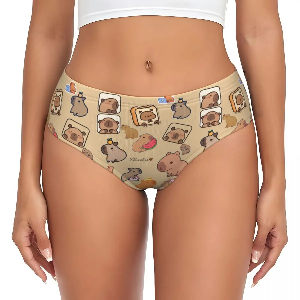 Womens Brief Panties Female Underwear Underpants Capybara