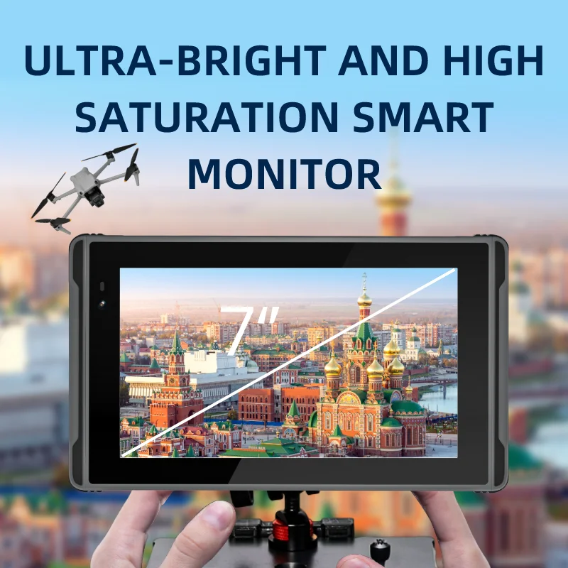 7" Waterproof Rugged Tablet 2600Nit 8+128GB Sunlight Readable 1920X1080 FHD for DJI Drone Control Motorcycle Riding Monitor