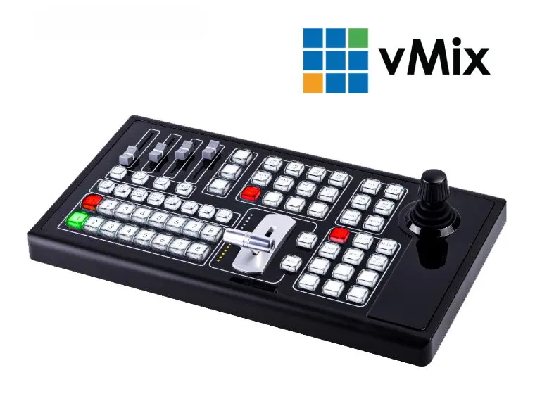 MIDI Vmix Controller USB Vmix Console VISCA Pelco PTZ Camera Joystick Controller RS232 RS422 RS485 USB plug and play