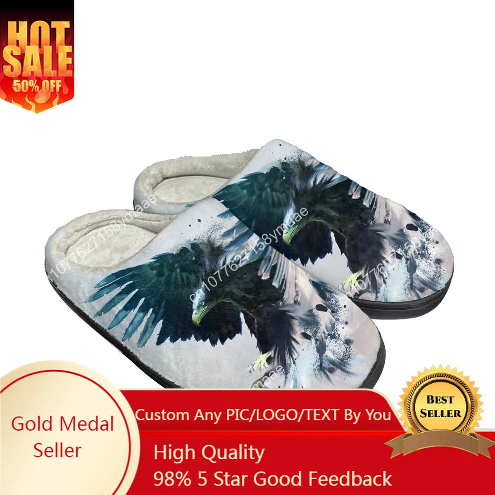 

Hot Cool USA Eagle Fashion Cotton Custom Slippers Mens Womens Sandals Plush Casual Keep Warm Shoes Thermal Comfortable Slipper