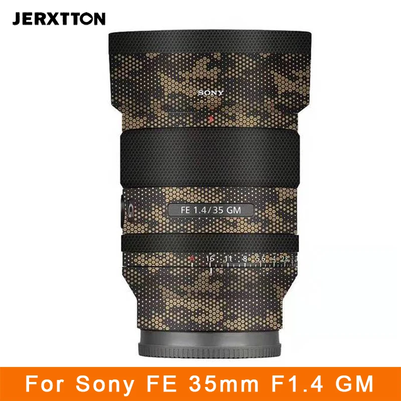 35 1.4 Obiettivo Della Fotocamera Pelle Sony Coat 3M Wrap Pellicola Protettiva Decalcomania Del Corpo Accessori Adesivi Antigraffio Per Sony Fe 35Mm F