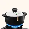 2.5L Stew Pot Casserole Ceramic Saucepan High Temperature Resistant Cooking Pan Gas Electric Stove Cooker for Kitchen Crock Pots 1