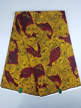 2024 New Hot Sale African Wax Veritable Wax Guaranteed Real High Quality wax print fabric Pagne African Ankara abc 1