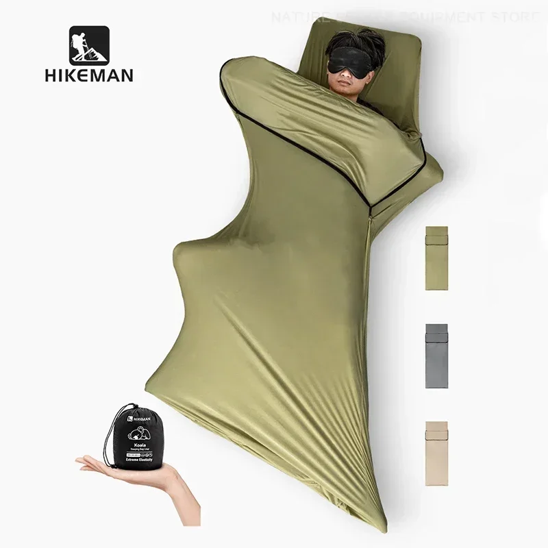 HIKEMAN Sleeping Bag Liner High Elastic Sleeping Bag Sheets Outdoor Camping Tent Travel Hotel Tourist Bed Suppies Camping Gear