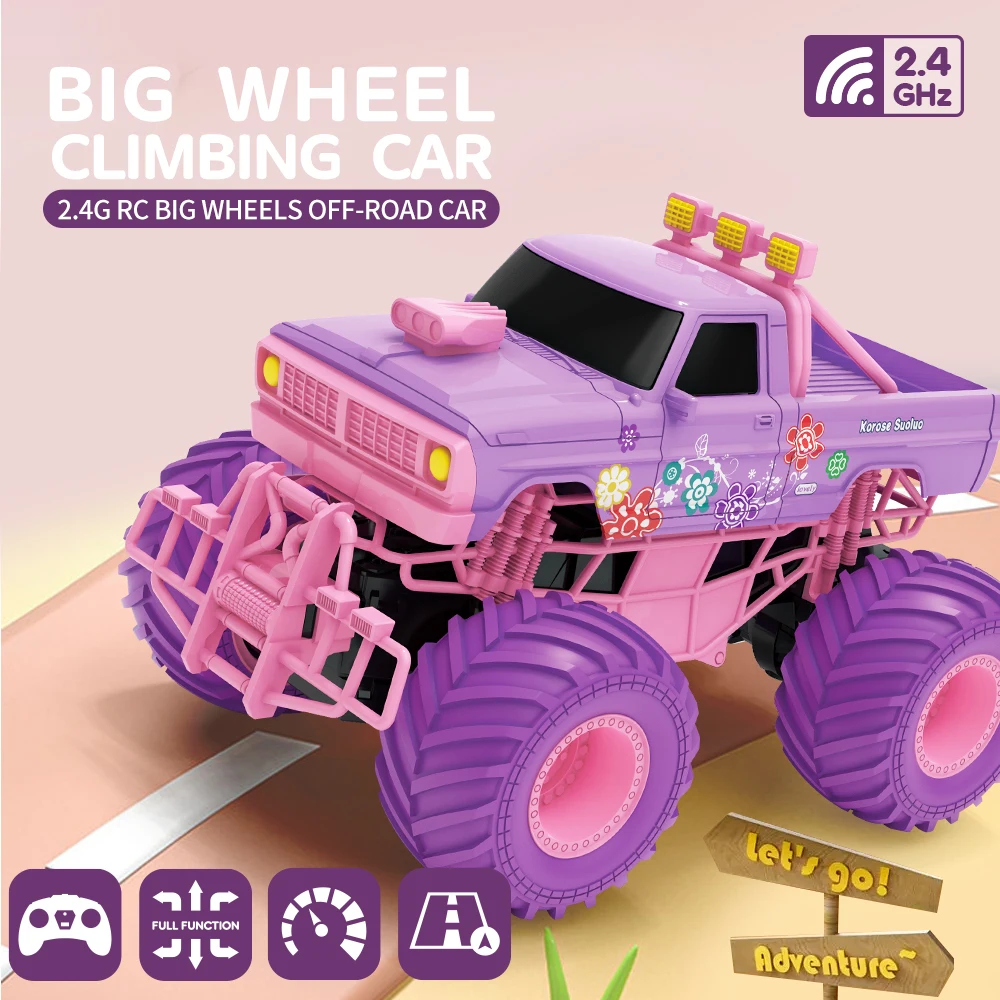 Rc Car Electric Remote Control Trucks Drive All Terrain Off-Road Big Wheel High Speed Girls Gift Toys for Children