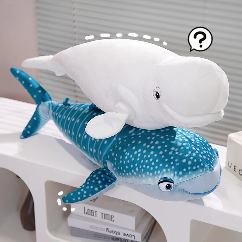 男の子と女の子のための白いクジラのぬいぐるみ,ぬいぐるみの枕