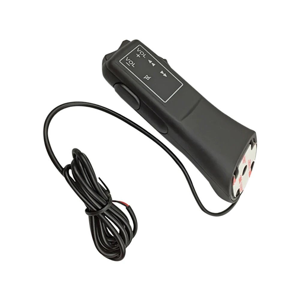 Steering Wheel Remote Control Universal Car Steering Wheel Button Remote Controller Car Radio GPS Navigation DVD 2 Din Android Wired Remote Control 5 Keys