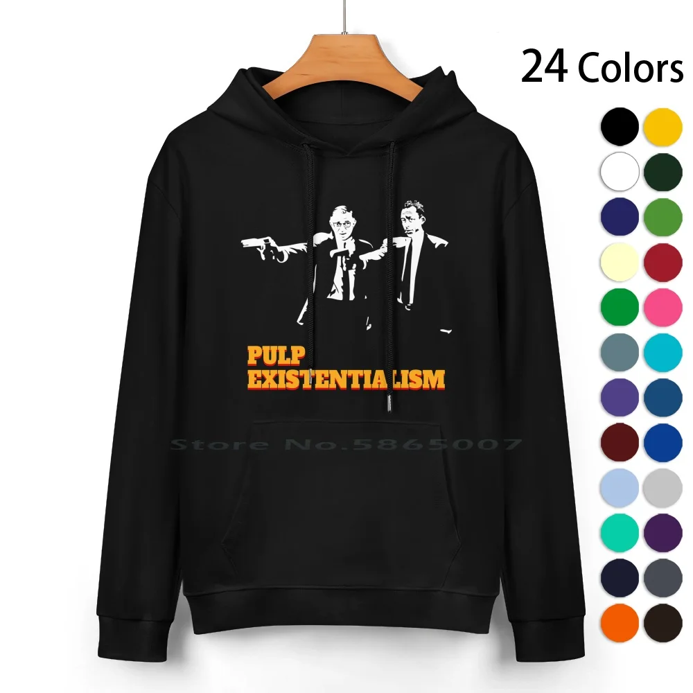

Albert Camus & Jean-Paul Sartre Pure Cotton Hoodie Sweater 24 Colors Albert Camus Existentialism Existentialist Philosopher