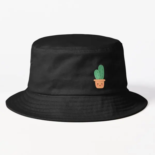 

Adorable Cute Smiling Cactus Bucket Ha N21Mens Outdoor Casual Caps Women Boys Fish Sport Fishermen Spring Sun Hip Hop