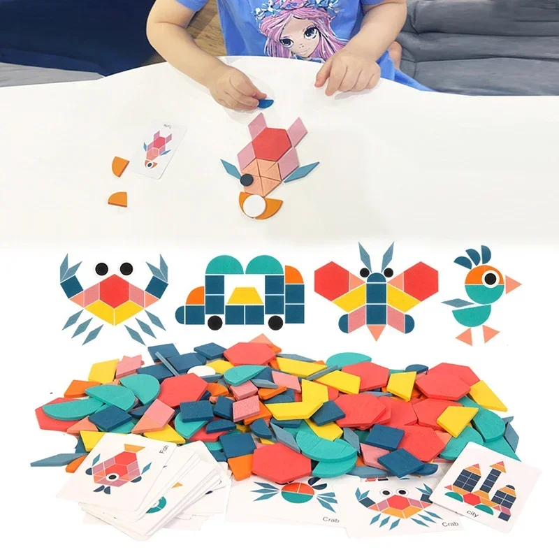 

Новый детский деревянный 3D пазл, интеллектуальная доска, детские развивающие Обучающие игрушки Монтессори для детей, геометрические головоломки, игрушка