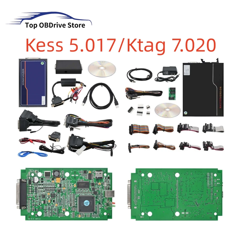 Illimitato Online Master Kess V5.017 2.80 Ktag V7.020 4 Led V7.020 Obd2 Car Truck Ecu Chip Tuning Kit Ecu Programmer Tools