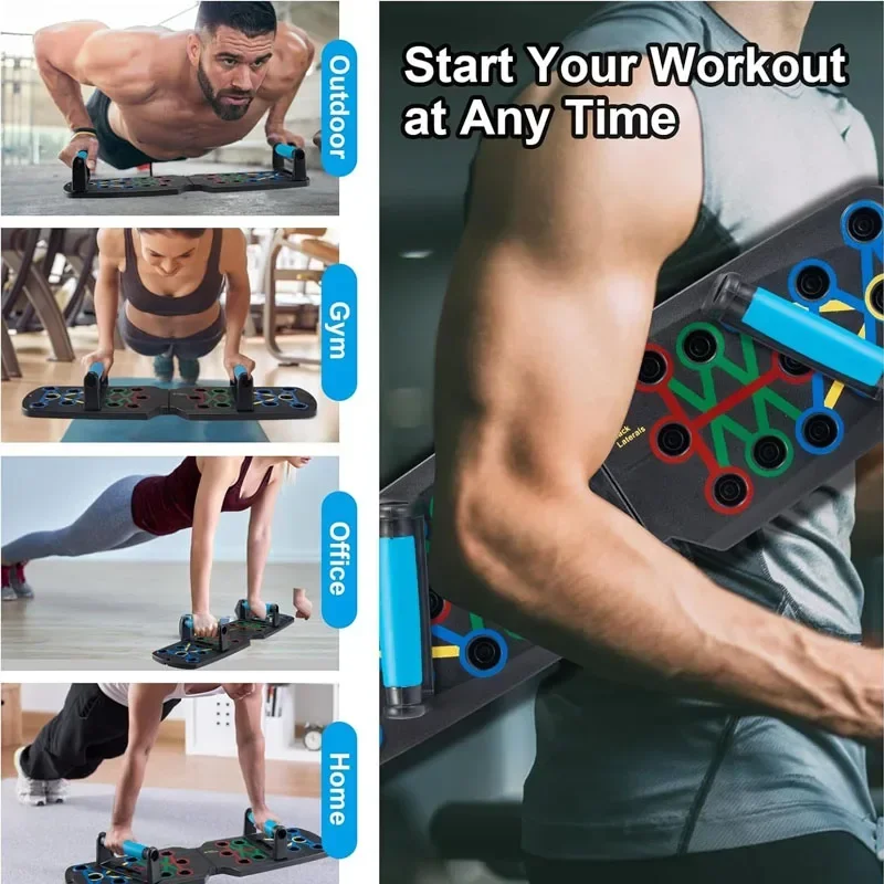 Smart Automatic Count Push Up Board Foldable Multi Push up Stand with Body Sensor Counter for Core Strength Muscle Stable Home folding push up board push up board push up stand