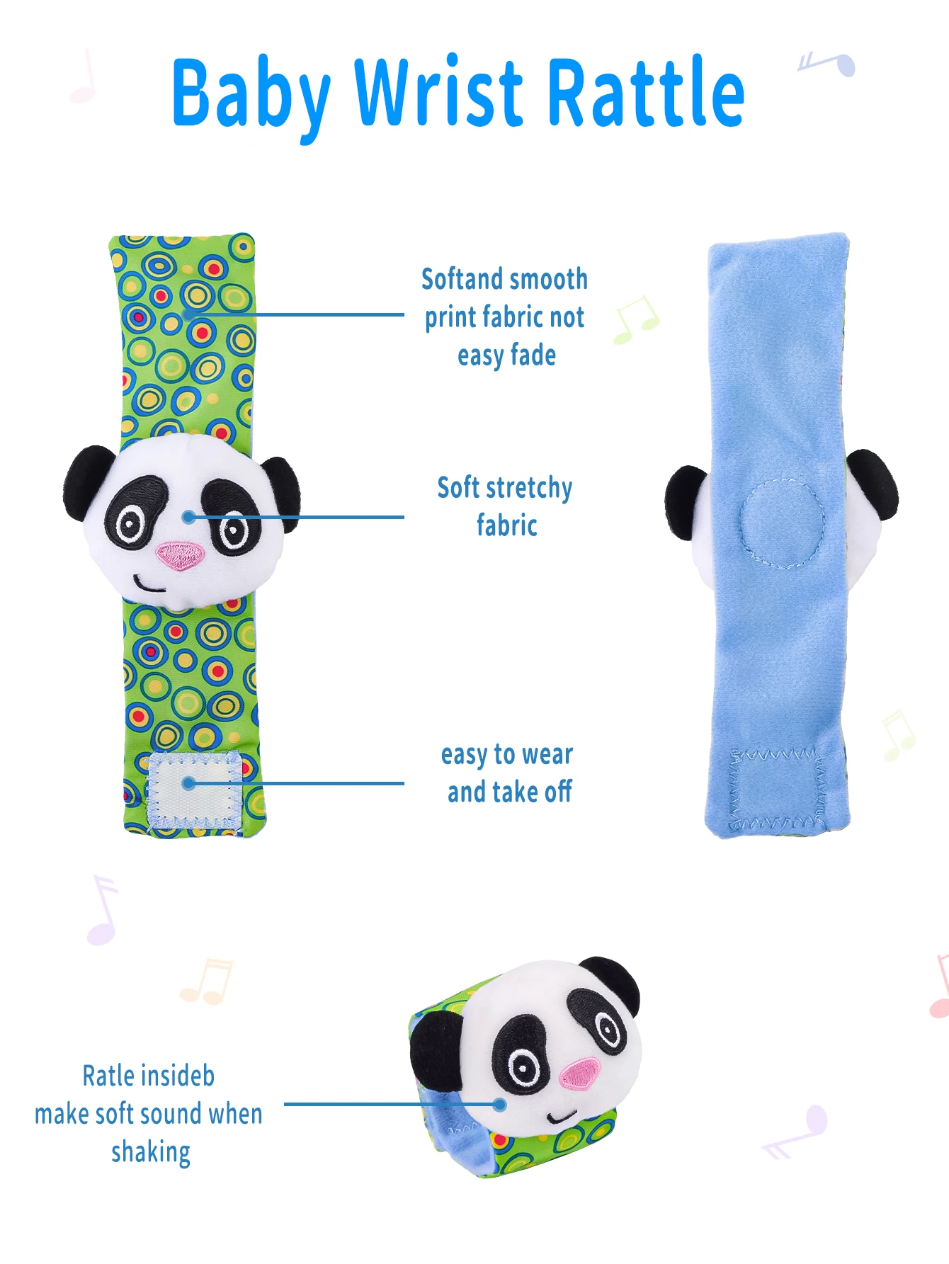 4pcs Baby Toys 0-12 Months Cute Stuffed Animals Baby Rattle Socks Wrist Baby Rattles Newborn Toys Make Sounds Games For Babies