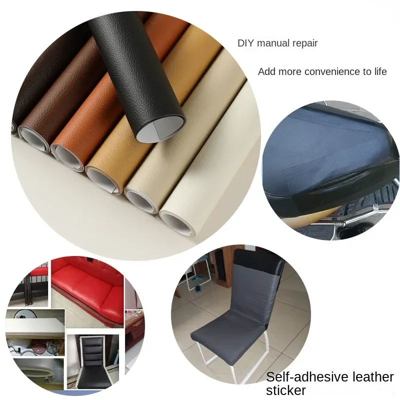 137x50cm PU Leather Self Adhesive Fix Subsidies Repair Patch For Sofa  Furniture