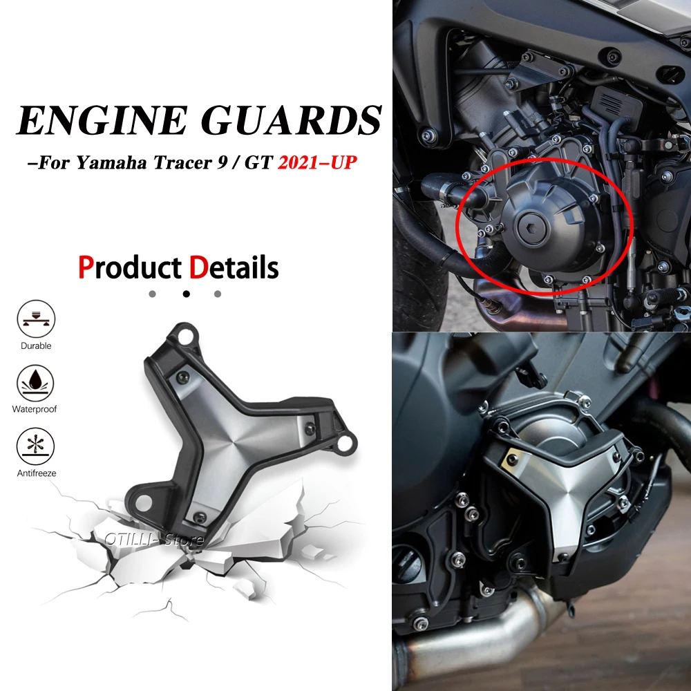 

NEW Motorcycle Parts For Yamaha Tracer 9 gt Tracer9 GT 2021 - Side Engine Guard Protection Sliders Crash Pads