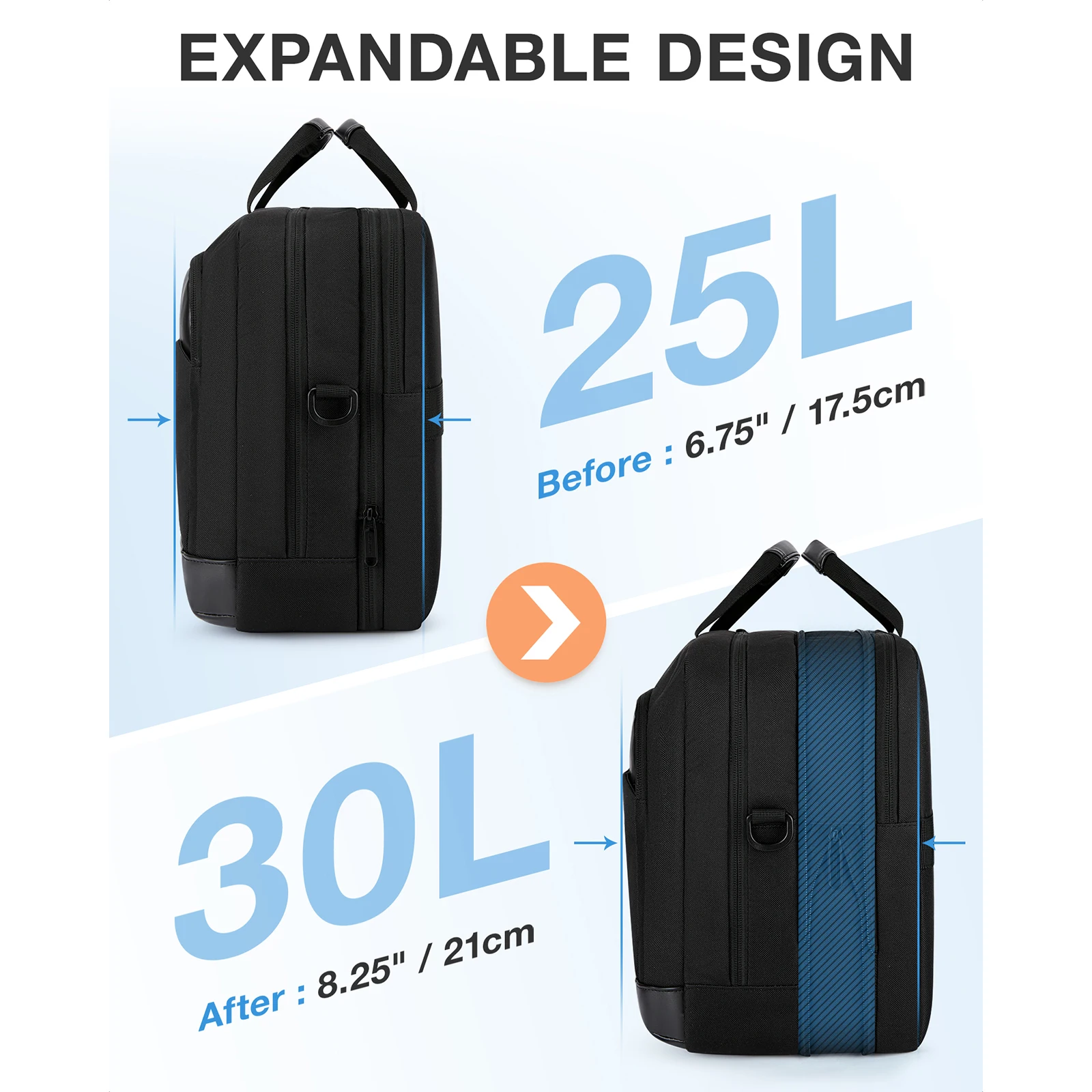 Bagsmart-maleta de Couro para Homens Bolsa para Laptop Macbook Air Pro 17.3 Trabalho Negócios Notebook Case Bolsa de Ombro Bolsa Crossbody - Imagem 5