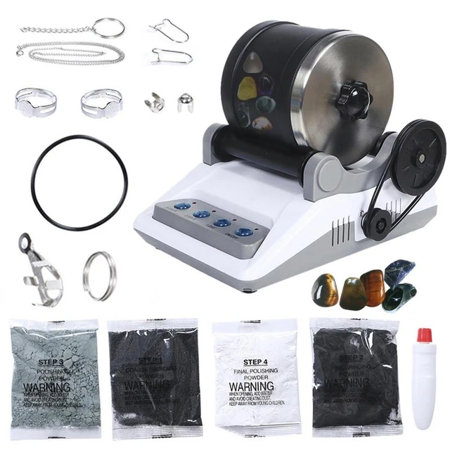 110/220v Rock Tumbler Kit Diy Electric Rock Tumbler Toy With Rough