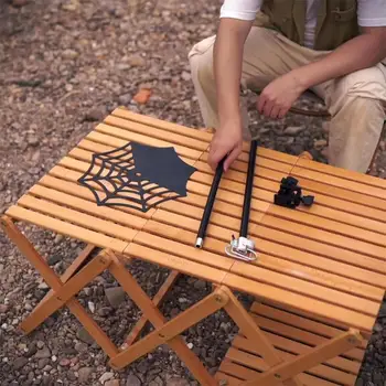 알루미늄 합금 캠핑 랜턴 조명 행거 휴대용 초경량 조명 홀더 야외 테이블 행잉 고정 스탠드 탈착식 세트