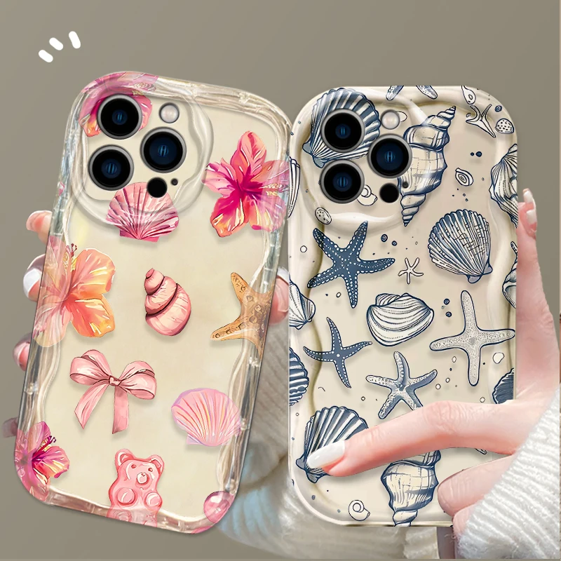 Colorful Marine Organism Soft Silicone Phone Case Cover