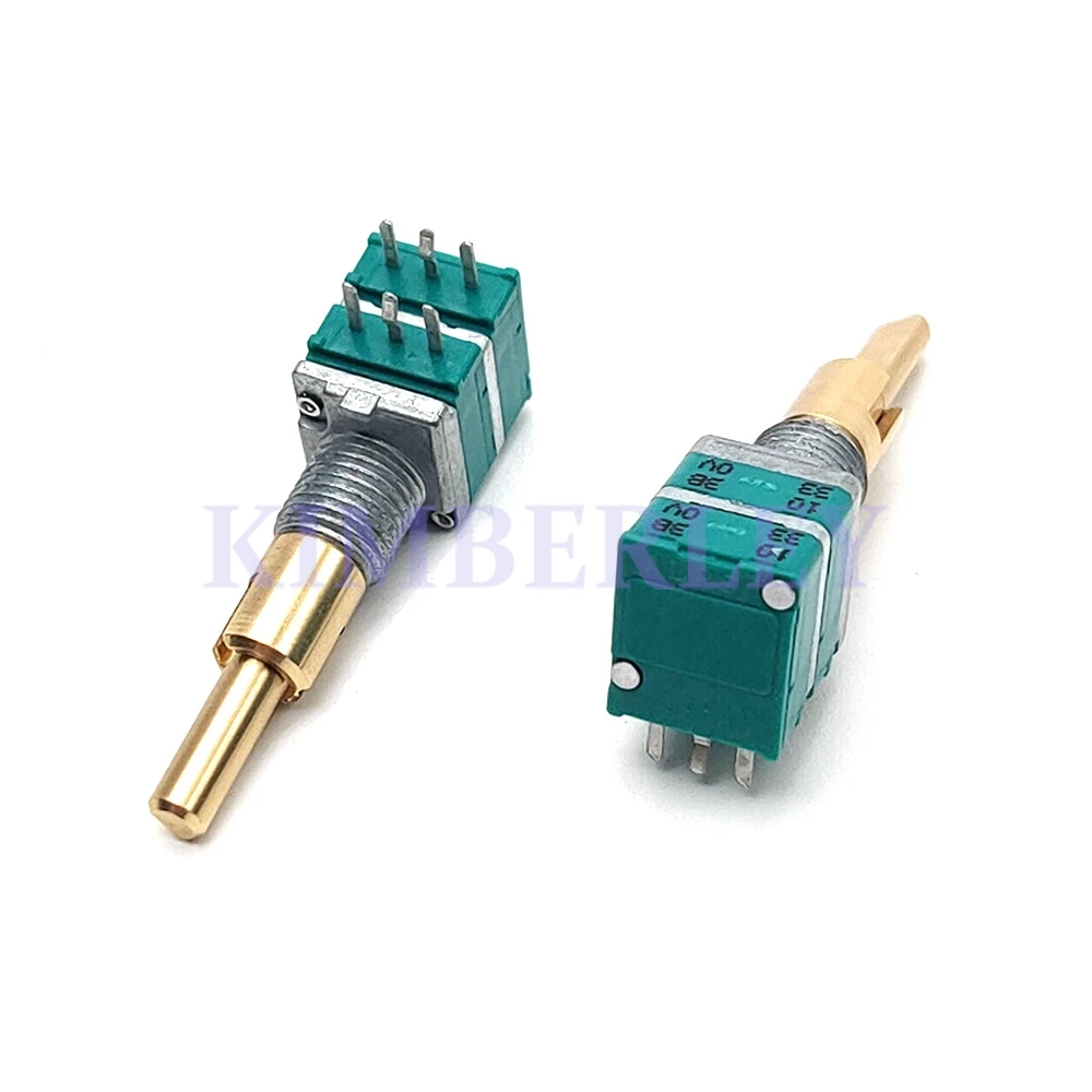 Duplo Eixo Dupla Precisão Potenciômetro tipo Rk097 Amplificador de Potência B10k Áudio do Carro Navegação Volume sem Interruptor Peça