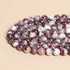 Natural Stone Plum Flower Tourmaline Genuine Round Loose Spacer Health Gemstone Beads For Jewelry Making DIY Bracelet Accessory 3