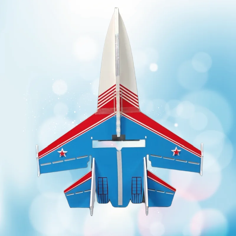 Planeur RC Warrior PNP gyro 6 axes en vol, ciel bleu en arrière-plan