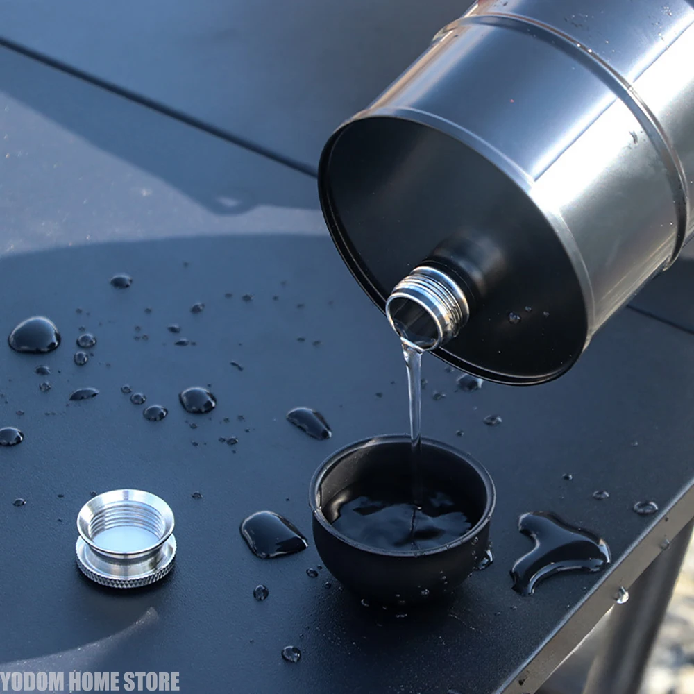 25온스 위스키 배럴 모양 플라스크 304 스테인리스 스틸 휴대용 물병, 야외 활동에 이상적, 남성 선물로 적합