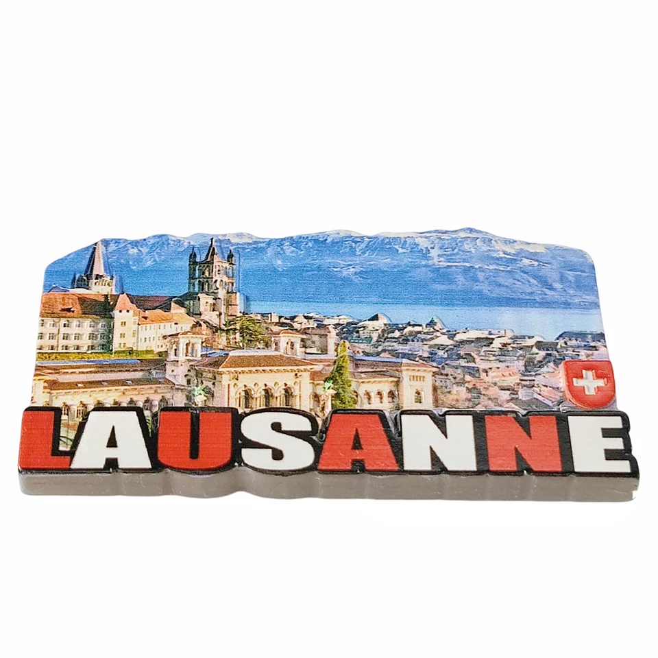 Lucerna Svizzera 3D Souvenir Da Viaggio In Resina Magnete Per