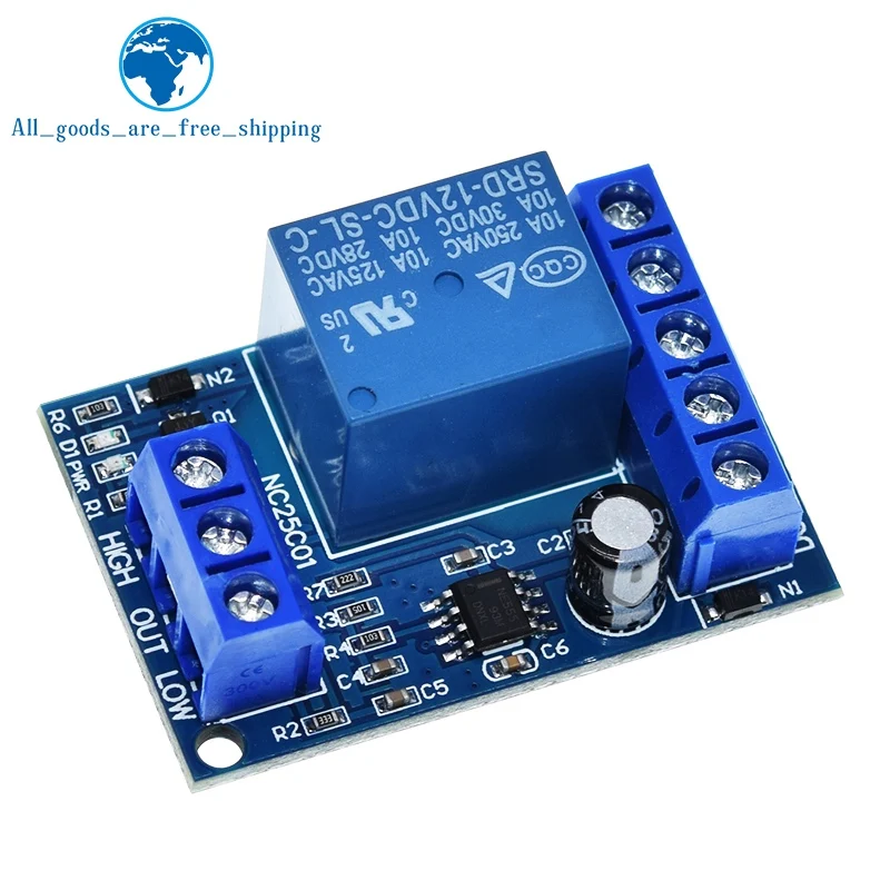 รูปสินค้า 2 in 1 ปั๊มเทน้ําอัตโนมัติ Controller DC 12V Liquid Level Sensor สวิทช์รีเลย์โมดูลสําหรับมอเตอร์ถังปลา Waterhouse Ir