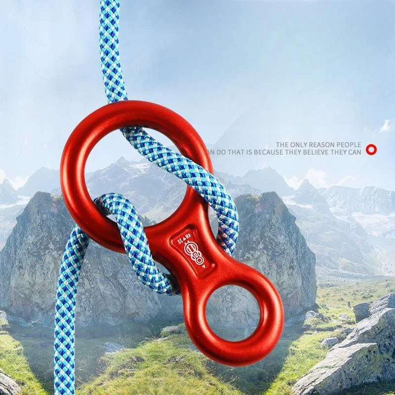 Rugged 35KN Aluminum Alloy Adventure Rope Gear for Outdoor Climbing & Abseiling
