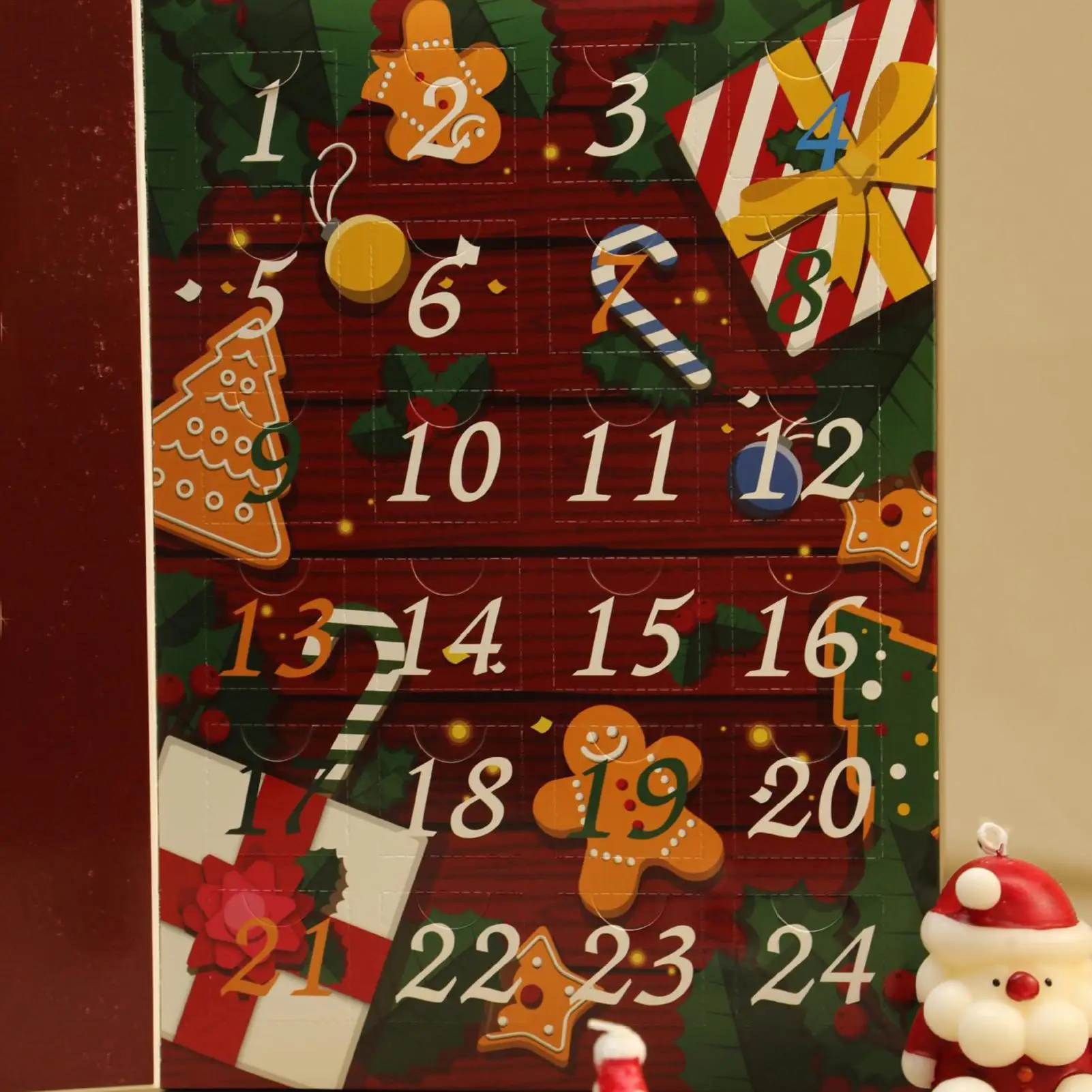 Christmas Advent Filling Box Fillable 24 Days Empty Kids Christmas Countdown Calendar for Birthdays Valentine's Day Children