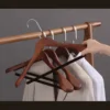 1pcs Wooden Suit Hanger Non-slip Solid Wood Rack Simple Style for Jacket Skirt Sweater Pants 6
