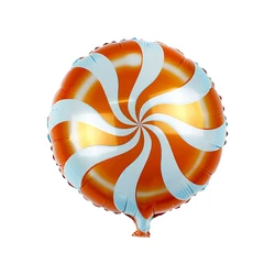 Vibrant Candy Donut and Lollipop Foil Balloons for Celebrations and Decor (Orange Windmill)