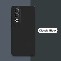 Premium Liquid Silicone Shockproof Back Cover - Luxury Soft 360° Protector Shell for OnePlus Nord CE4 5G (Classic Black)